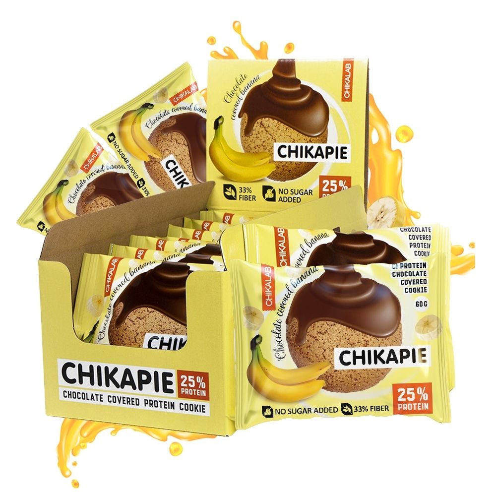 Диетическое питание Chikalab Chikapie 60 g Банан в шоколаде