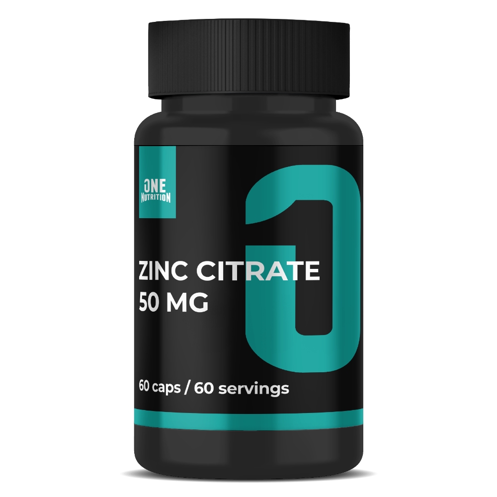 Витамины ONE NUTRITION Цинк цитрат 60 капсул