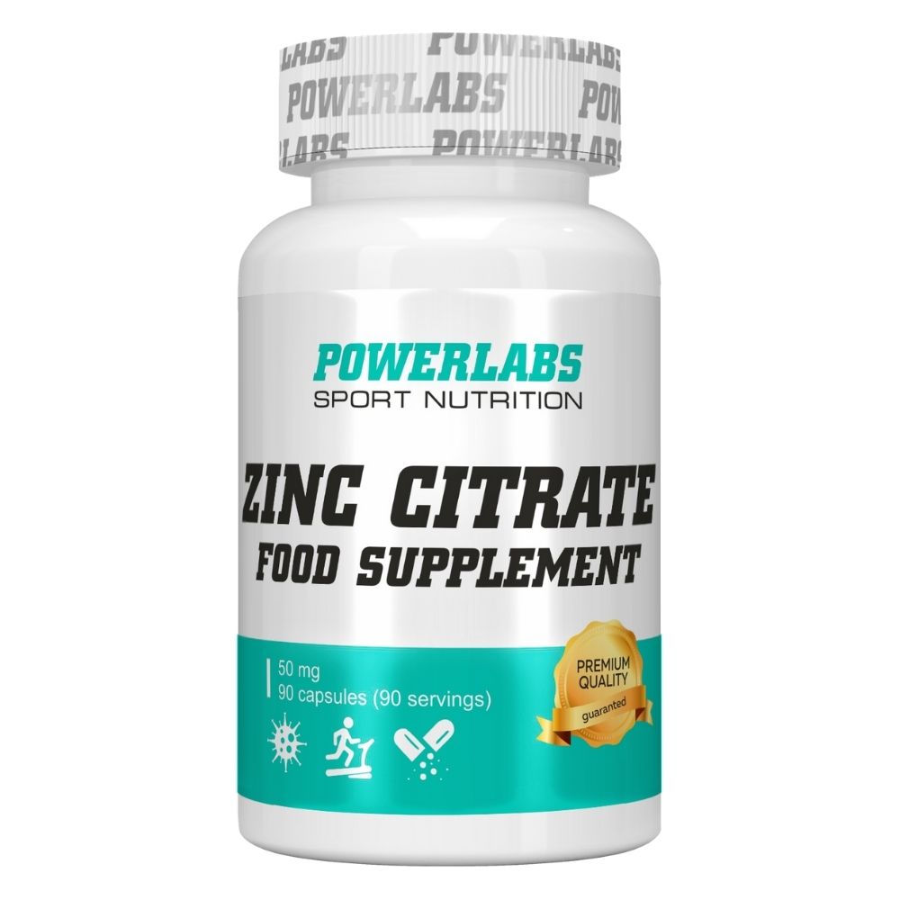 Витамины PowerLabs Цинка цитрат 90 капсул