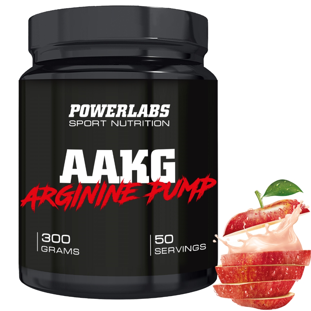 Аминокислотный комплекс PowerLabs Аргинин AAKG 300 g Яблоко